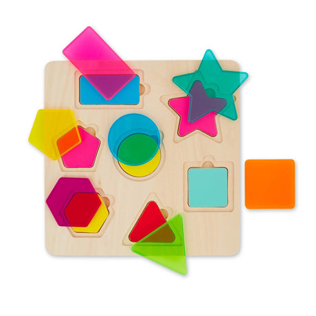 B.Toys: geometryczna układanka miksowanie kolorów Rainbow Stack'n'Sort - Noski Noski