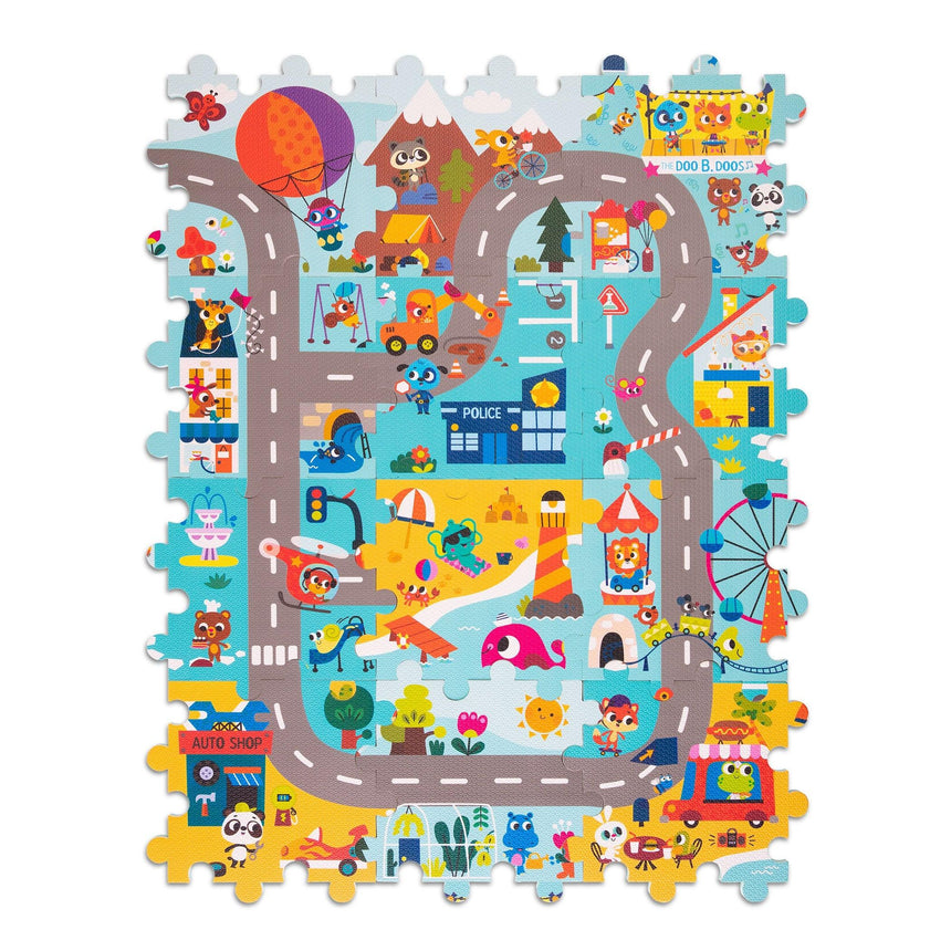 B.Toys: mata piankowa puzzle Whimsy Land - Noski Noski
