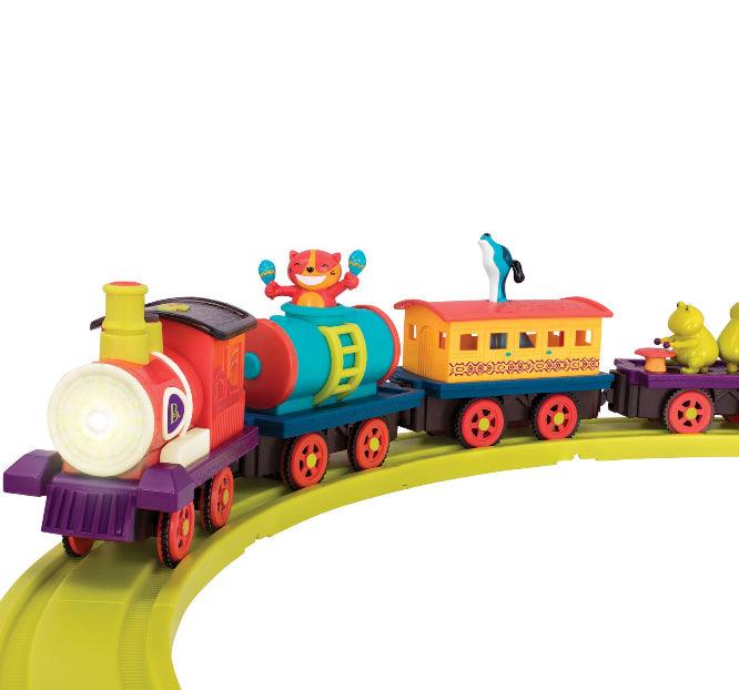 B.Toys: muzyczny pociąg Critter Express - Noski Noski