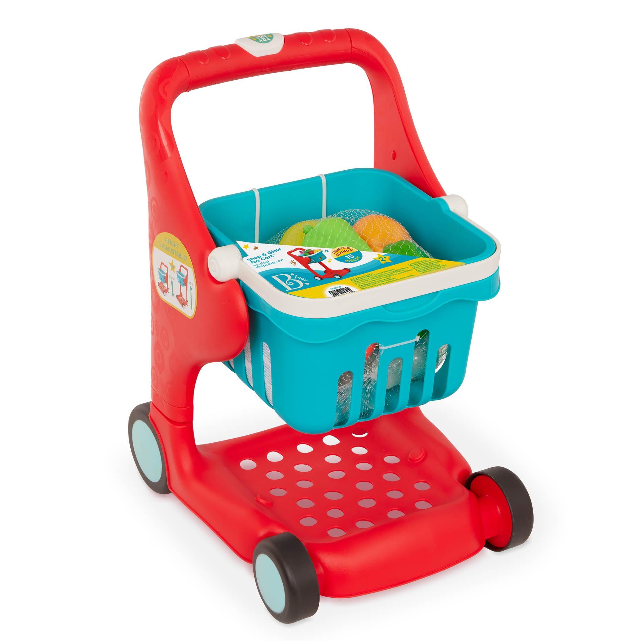 B.Toys: muzyczny wózek zakupowy z akcesoriami Shop & Glow Toy Cart - Noski Noski