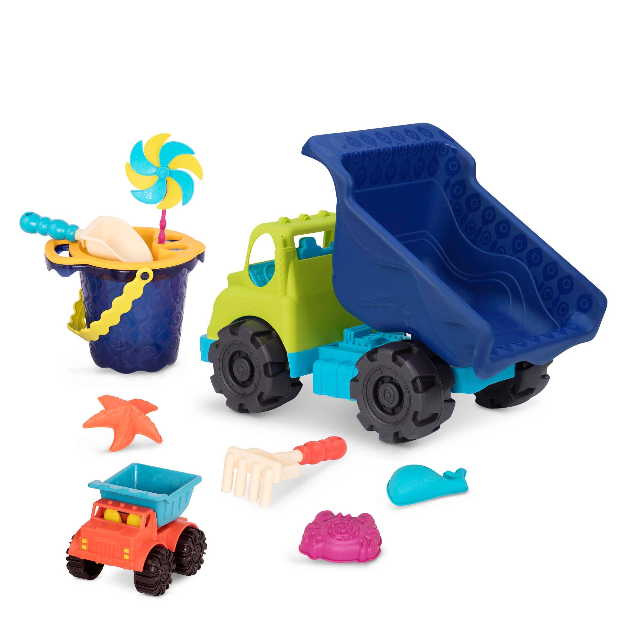 B.Toys: olbrzymia wywrotka + wiaderko z akcesoriami do piasku Colossal Cruiser & Sand Ahoy - Noski Noski