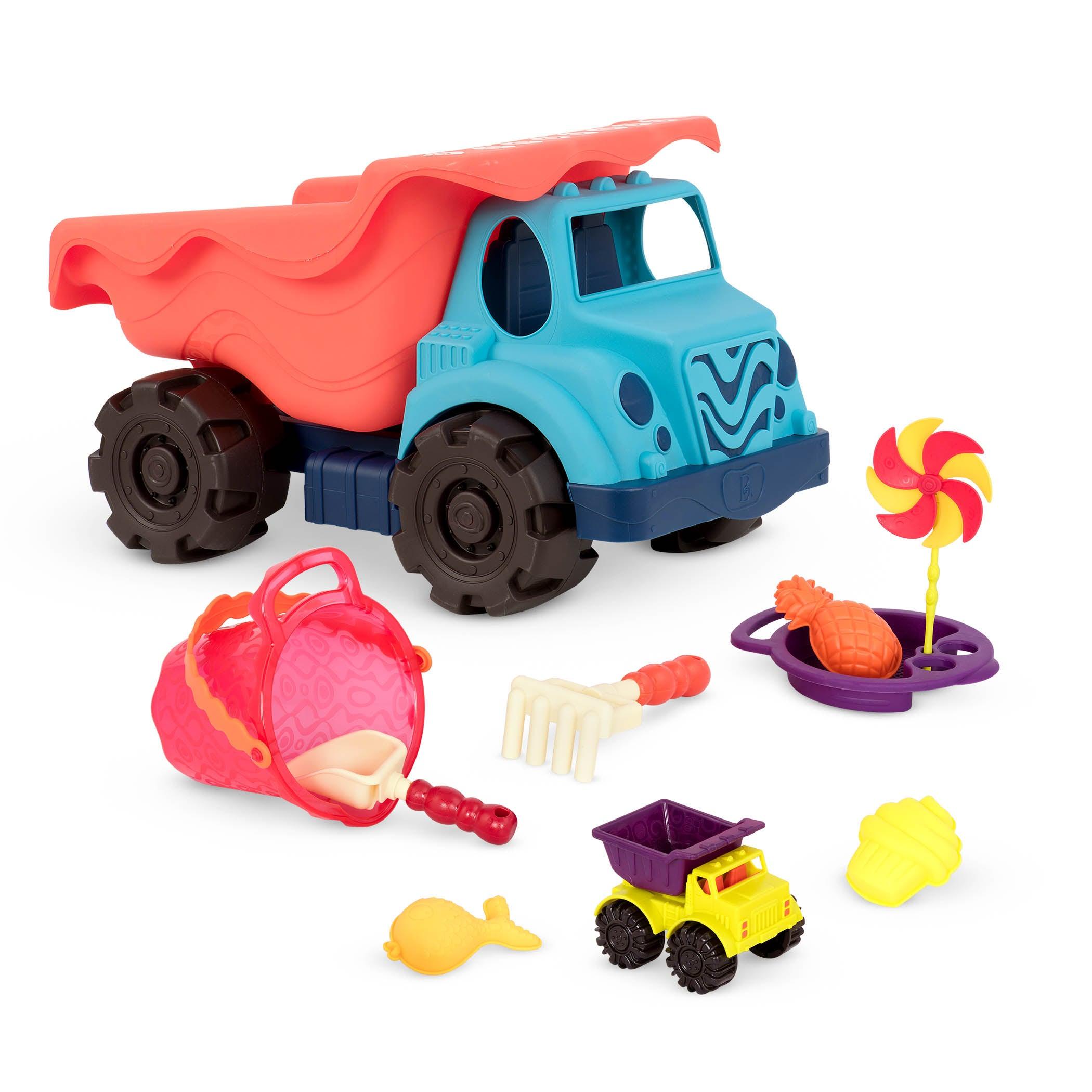 B.Toys: olbrzymia wywrotka + wiaderko z akcesoriami do piasku Colossal Cruiser & Sand Ahoy - Noski Noski