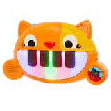 Kolorowe pianinko dla dzieci B.toys Mini Meowsic kotek, idealny pierwszy instrument, wbudowane melodie dla malucha.