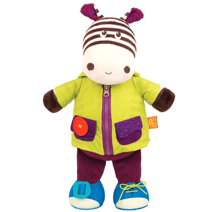 B.Toys: pluszowa chichocząca zebra Zebb do ubierania Giggly Zippies - Noski Noski