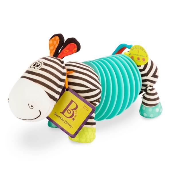 B.Toys: pluszowy akordeon zebra w pudełku Squeezy Zeeby - Noski Noski