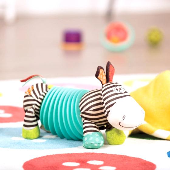 B.Toys: pluszowy akordeon zebra w pudełku Squeezy Zeeby - Noski Noski