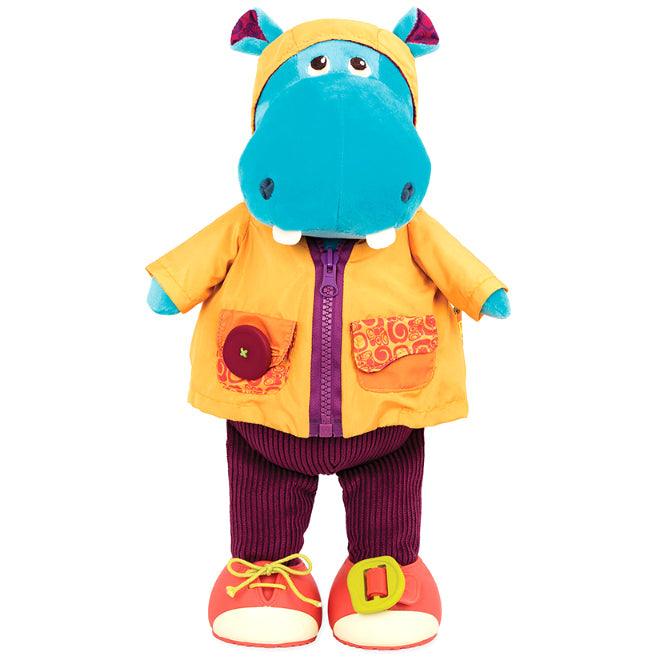 B.Toys: pluszowy chichoczący hipcio Hank do ubierania Giggly Zippies - Noski Noski