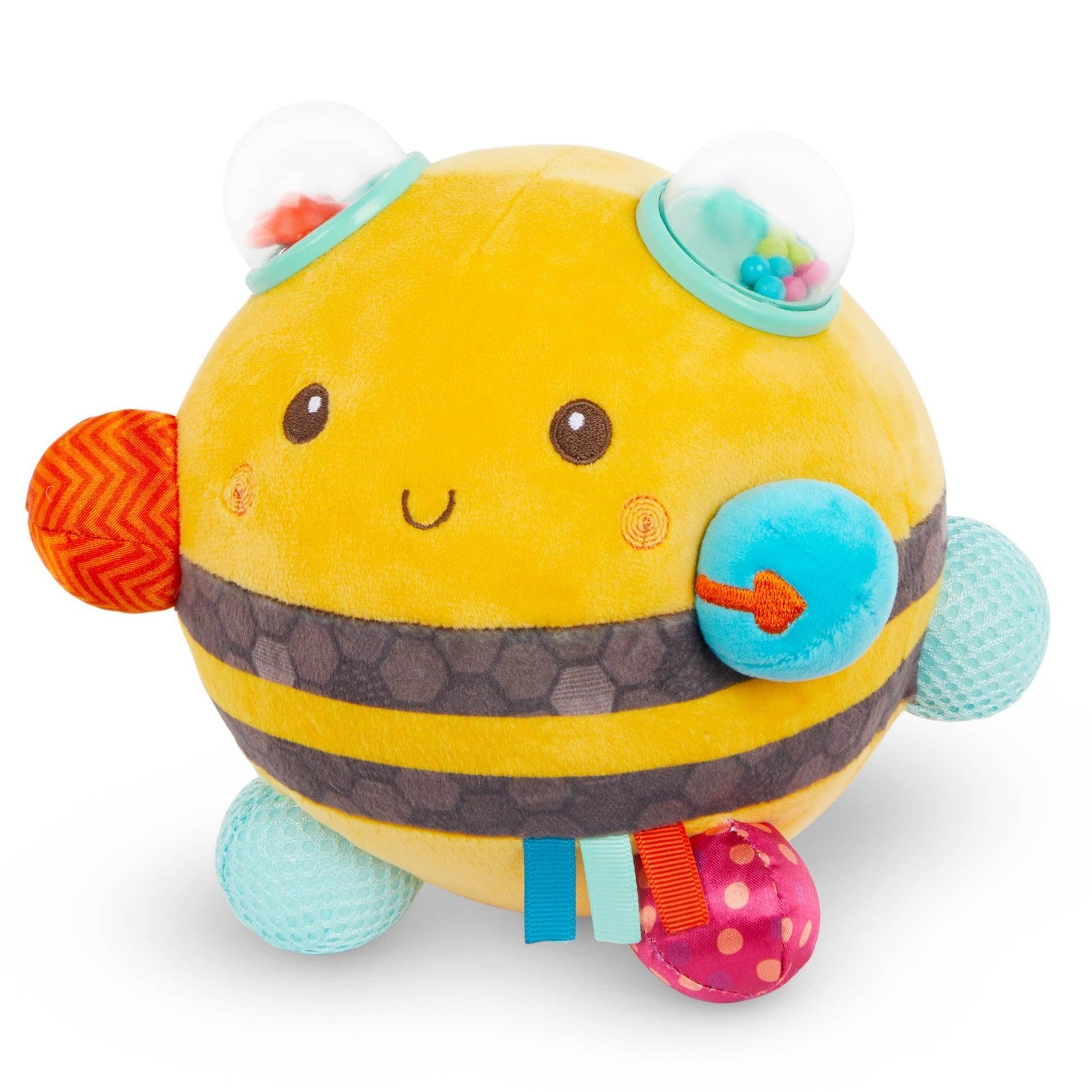 B.Toys: pszczółka z sensorycznymi niespodziankami Fuzzy Buzzy Bee - Noski Noski