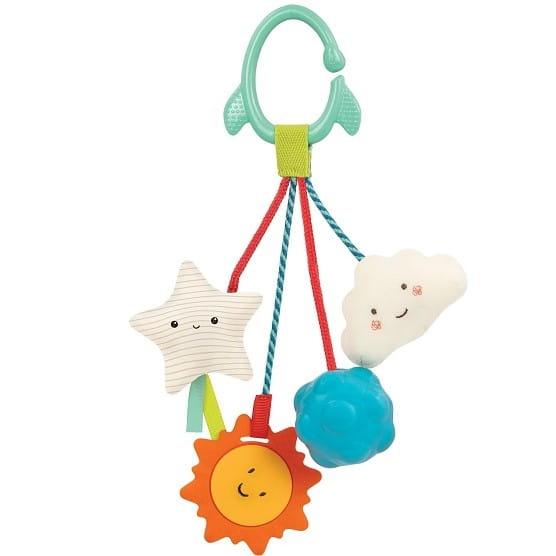 B.Toys: sensoryczne zawieszki z gryzakiem Galaxy Sensory Rattle - Noski Noski