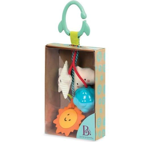B.Toys: sensoryczne zawieszki z gryzakiem Galaxy Sensory Rattle - Noski Noski
