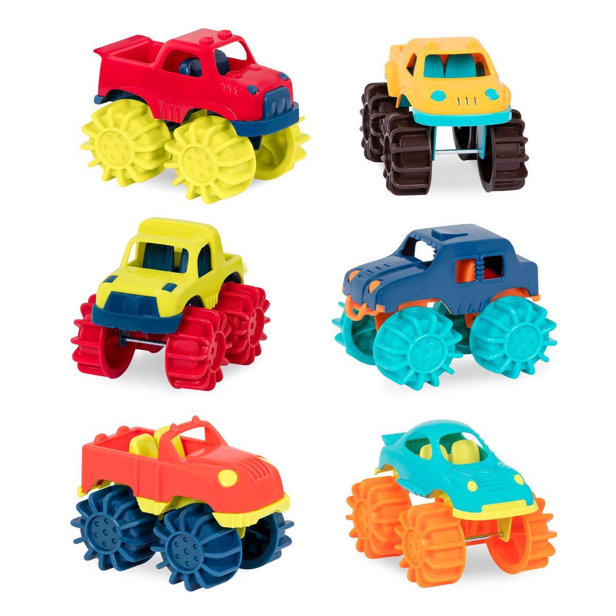 B.Toys: sześć monster trucków do zabawy w terenie Thunder Monster - Noski Noski