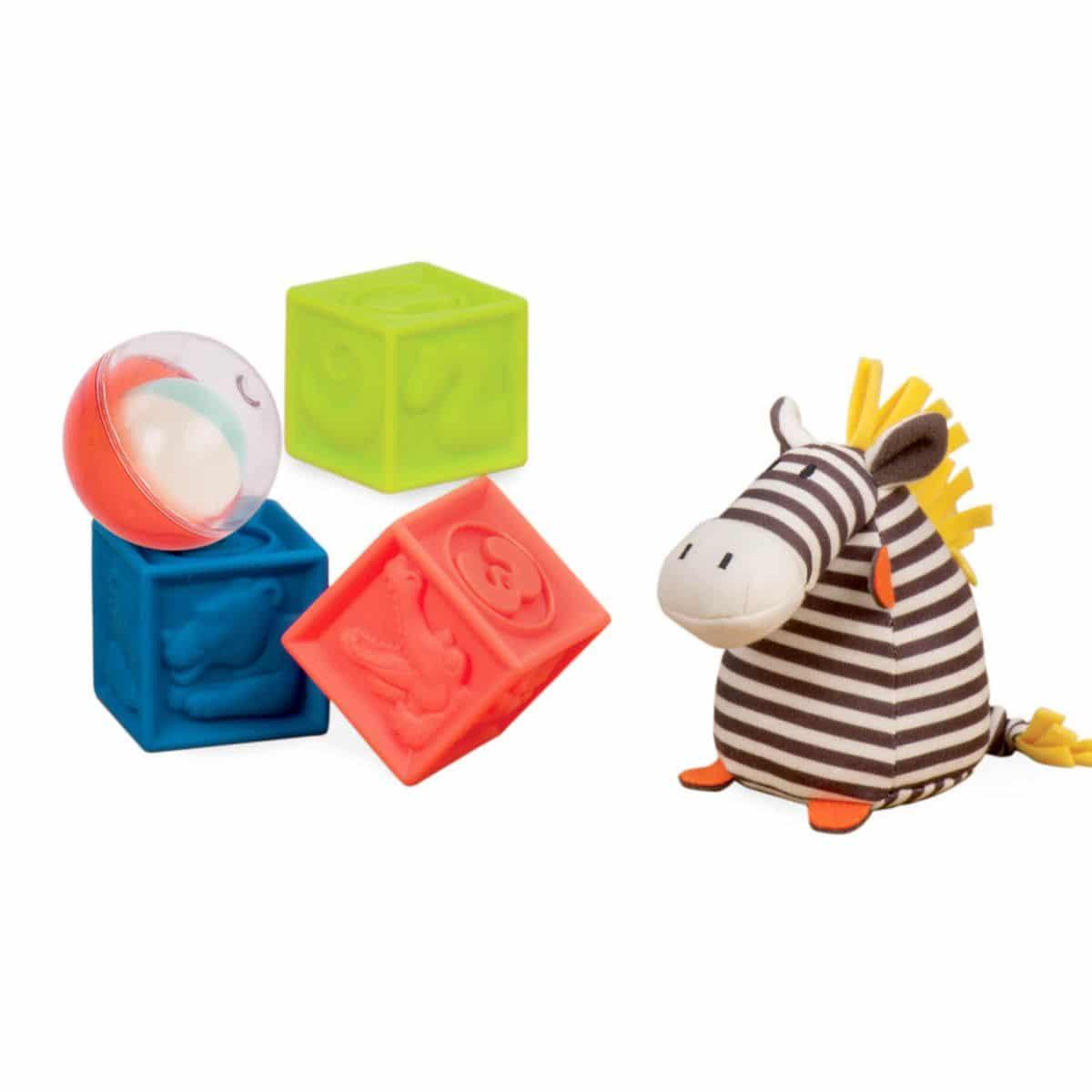 B.Toys: zestaw zabawek dla niemowląt Wee B. Ready - Noski Noski