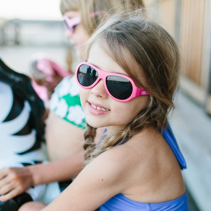 Babiators: okulary przeciwsłoneczne dla dzieci Original Aviator Popstar Pink 3-7 lat - Noski Noski