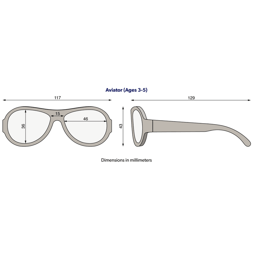 Babiators: okulary przeciwsłoneczne dla dzieci Original Aviator Popstar Pink 3-7 lat - Noski Noski
