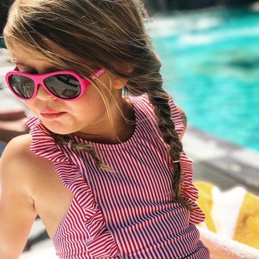 Babiators: okulary przeciwsłoneczne dla dzieci Original Aviator Popstar Pink 3-7 lat - Noski Noski