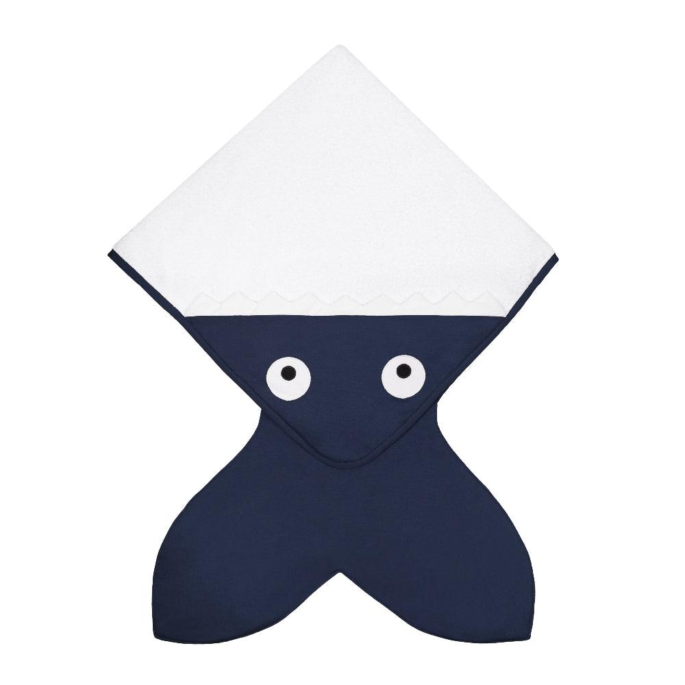Baby Bites: ręcznik dla dzieci z kapturkiem Shark - Noski Noski