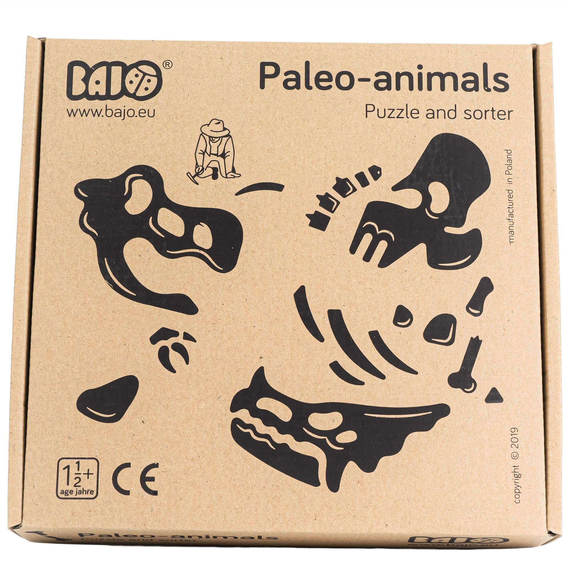 Bajo: drewniana układanka dinozaur Paleo-Animals Triceratops - Noski Noski
