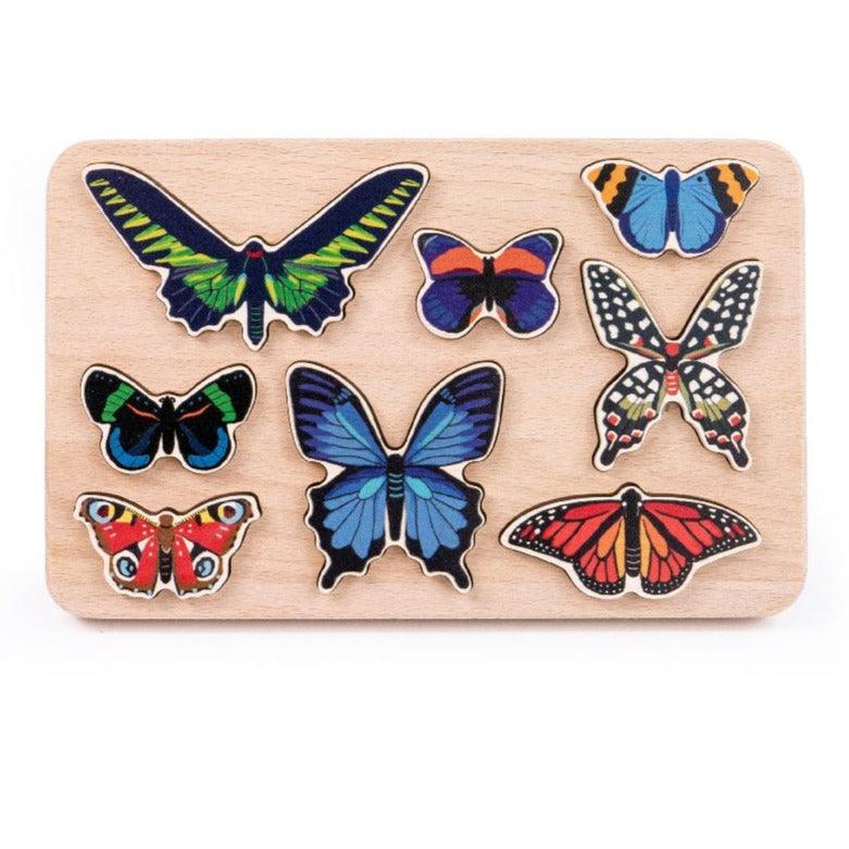 Bajo: drewniana układanka World of Butterflies - Noski Noski