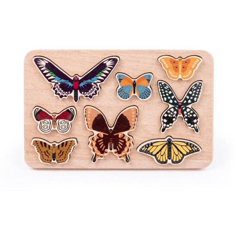 Bajo: drewniana układanka World of Butterflies - Noski Noski