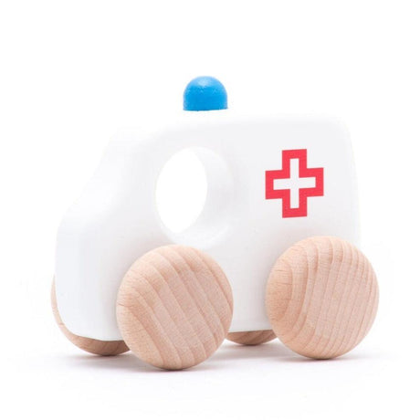 Bajo: drewniane autko Ambulans - Noski Noski