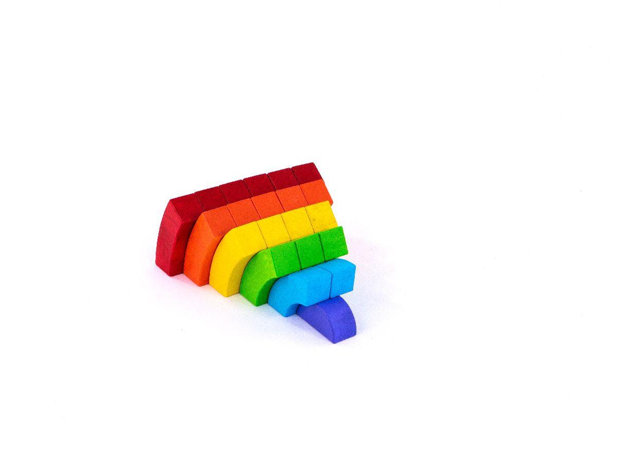 Bajo: klocki tęczowe łuki Rainbow Blocks - Noski Noski