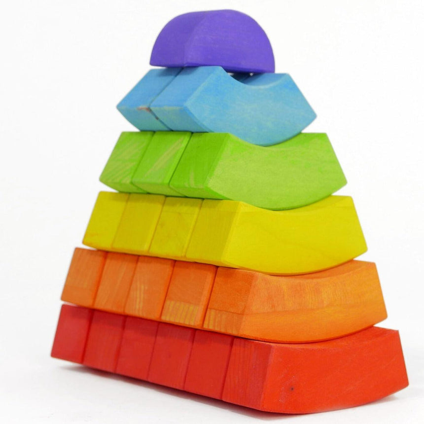 Bajo: klocki tęczowe łuki Rainbow Blocks - Noski Noski