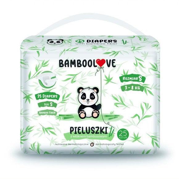 Bamboolove: pieluchy bambusowe S 3-8 kg 25 szt. - Noski Noski