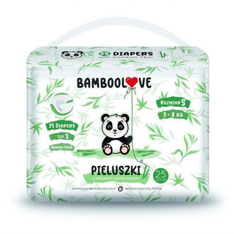 Bamboolove: pieluchy bambusowe S 3-8 kg 25 szt. - Noski Noski