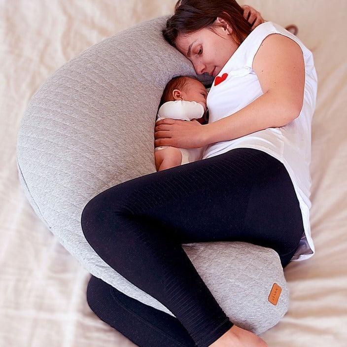 Beaba: ergonomiczna poduszka ciążowa Big Flopsy Heather Grey - Noski Noski
