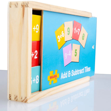Bigjigs: karty do nauki dodawania i odejmowania Add and Subtract Box - Noski Noski