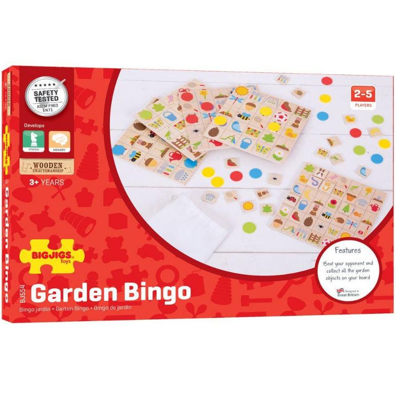 Bigjigs Toys: drewniana gra Garden Bingo - Noski Noski