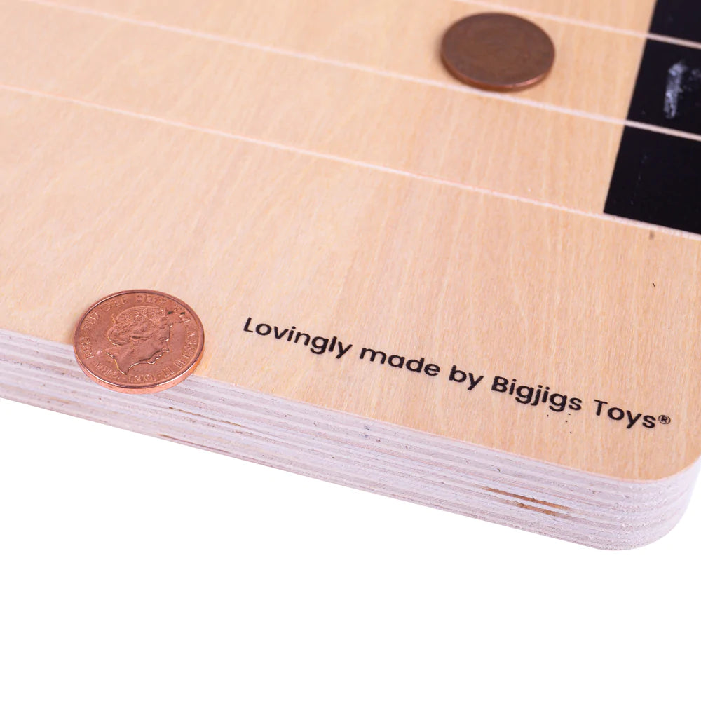 Bigjigs Toys: drewniana gra Penny Push - Noski Noski