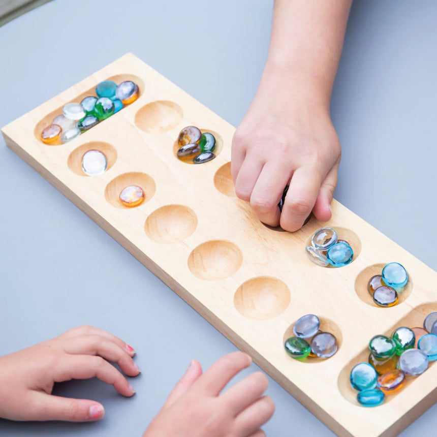 Bigjigs Toys: drewniana gra planszowa Mancala - Noski Noski