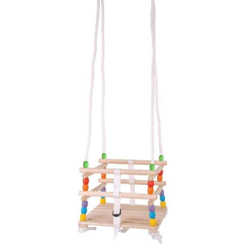 Bigjigs Toys: drewniana huśtawka Cradle Swing - Noski Noski