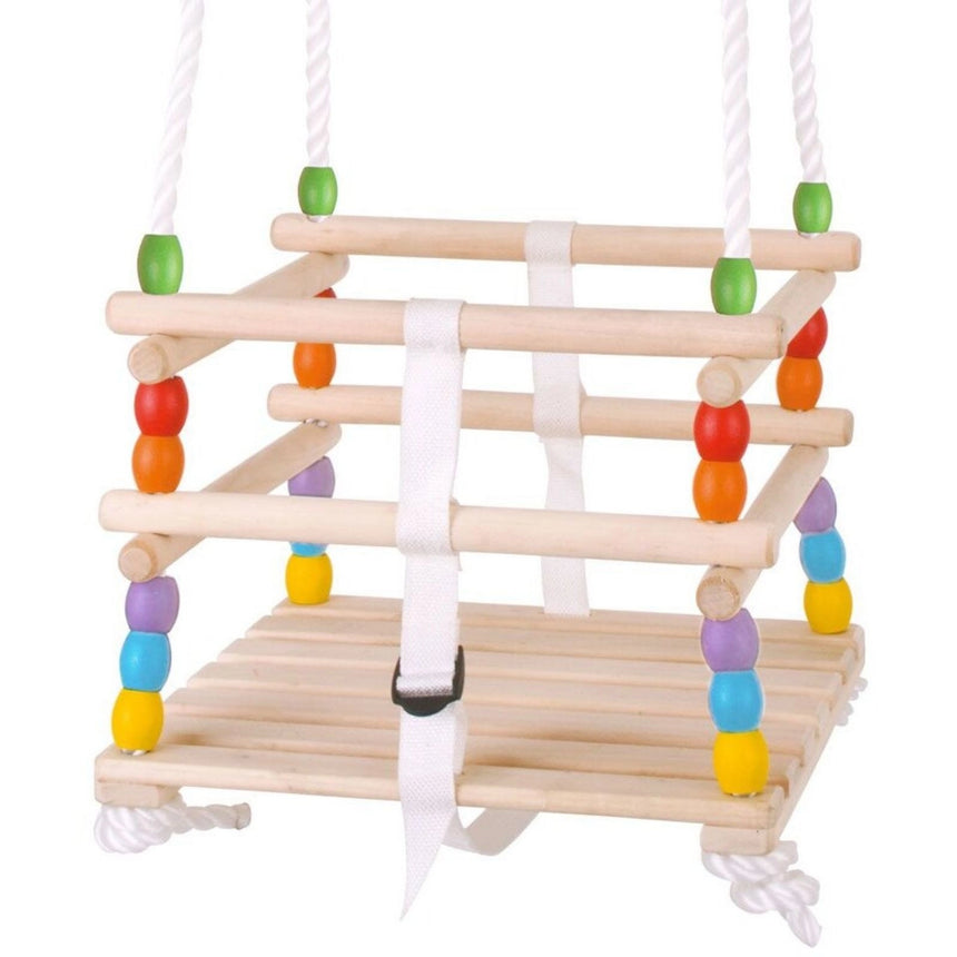 Bigjigs Toys: drewniana huśtawka Cradle Swing - Noski Noski