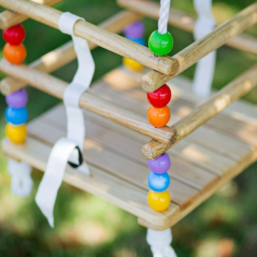 Bigjigs Toys: drewniana huśtawka Cradle Swing - Noski Noski