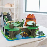 Bigjigs Toys: drewniana kraina dinozaurów Dino Island - Noski Noski