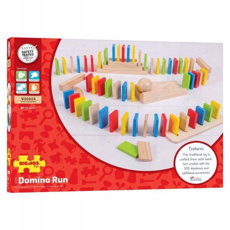 Bigjigs Toys: drewniane Domino Run - Noski Noski