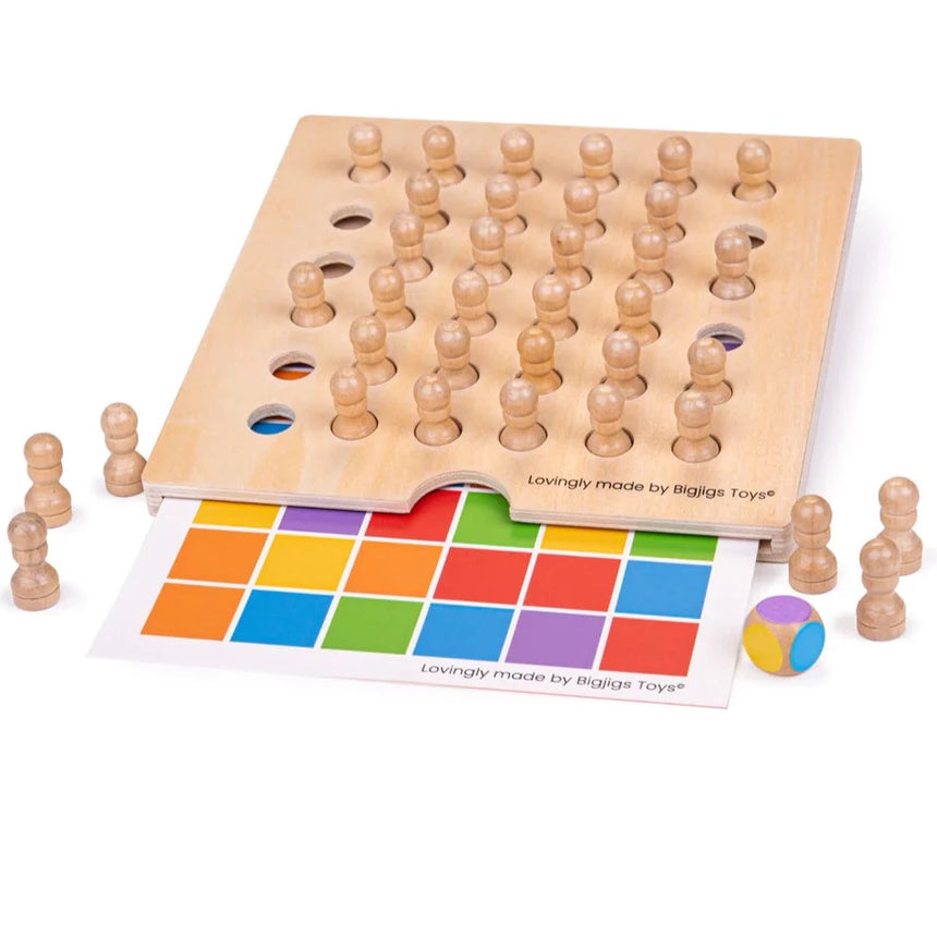 Bigjigs Toys: drewniane memo Colour Memo - Noski Noski