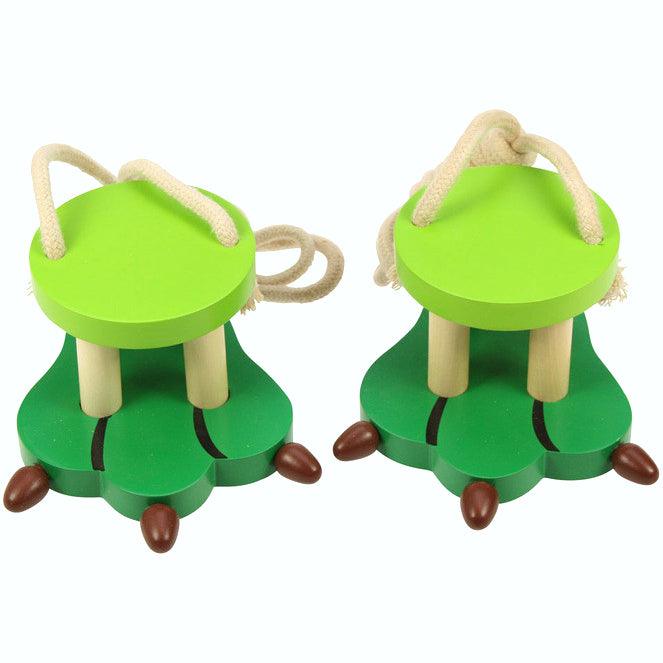 Bigjigs Toys: drewniane mini szczudła Łapy Smoka - Noski Noski