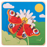 Bigjigs Toys: drewniane puzzle warstwowe motyl Lifecycle Layer Puzzle - Noski Noski
