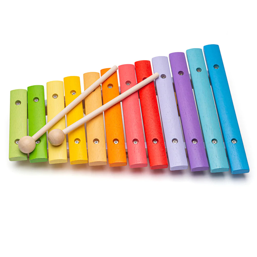 Bigjigs Toys: drewniany ksylofon Snazzy Xylophone - Noski Noski