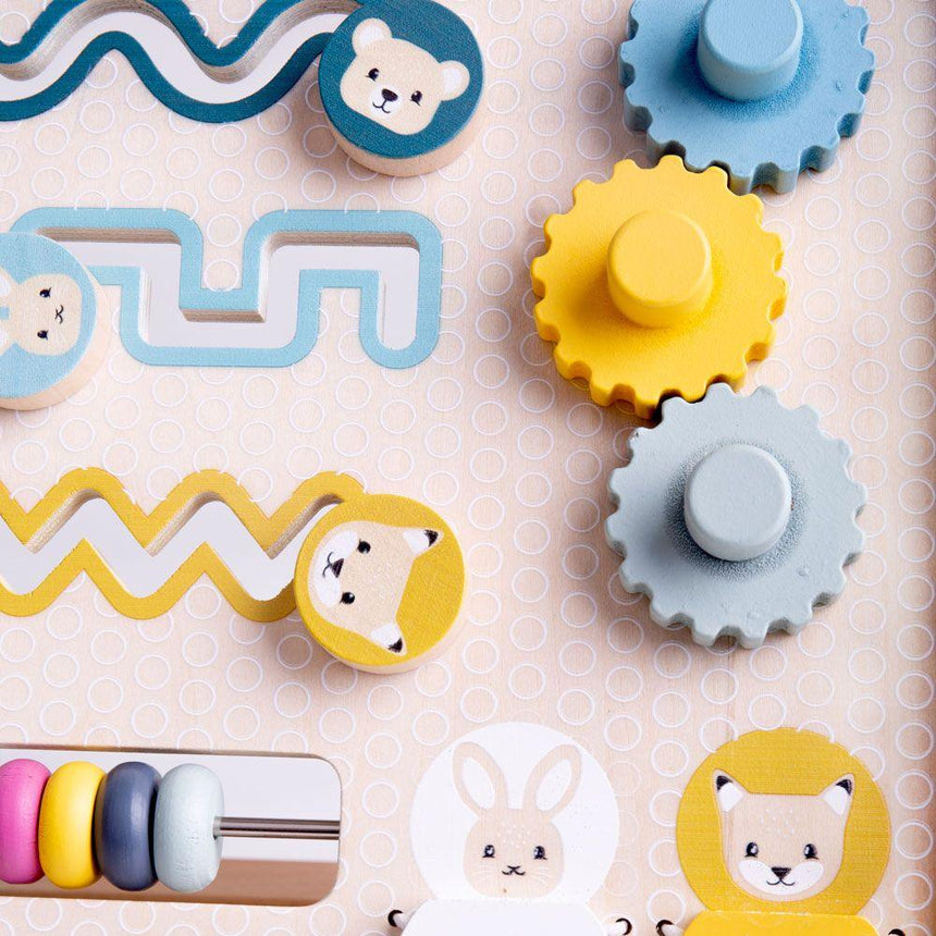 Bigjigs Toys: drewniany pchacz Activity Walker - Noski Noski