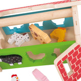 Bigjigs Toys: drewniany sorter Farma - Noski Noski