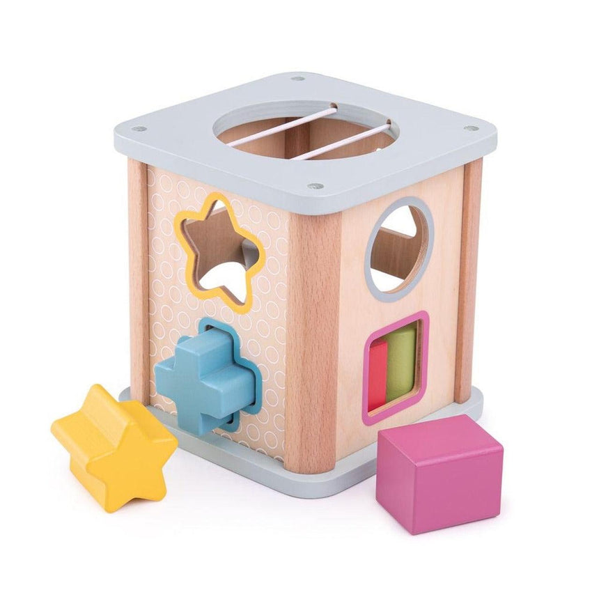 Bigjigs Toys: drewniany sorter kształtów Shape Sorter - Noski Noski