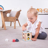 Bigjigs Toys: drewniany sorter kształtów Shape Sorter - Noski Noski