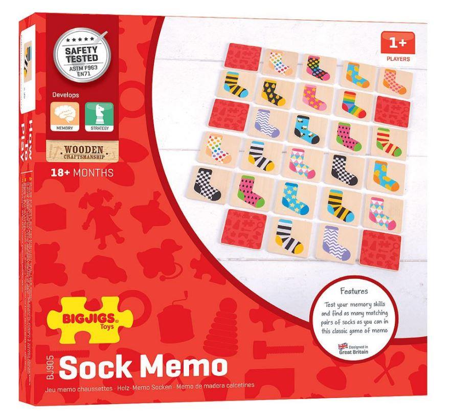 Bigjigs Toys: gra memory skarpetki Sock Memo - Noski Noski