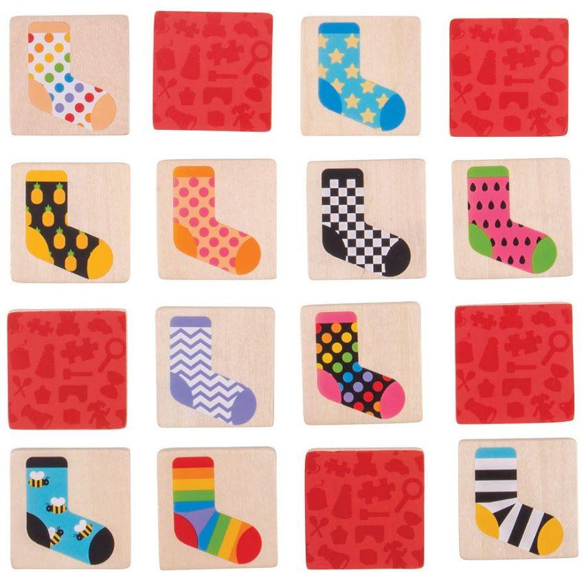 Bigjigs Toys: gra memory skarpetki Sock Memo - Noski Noski