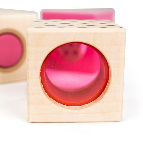 Bigjigs Toys: klocki sensoryczne Wooden Sensory Blocks - Noski Noski