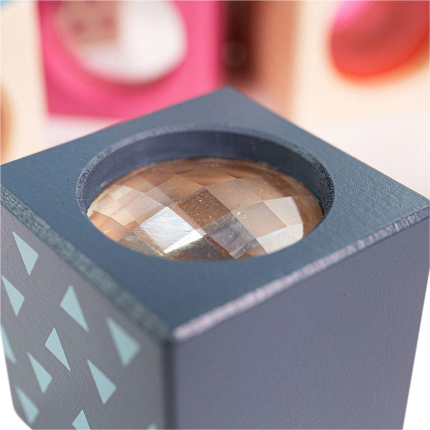 Bigjigs Toys: klocki sensoryczne Wooden Sensory Blocks - Noski Noski